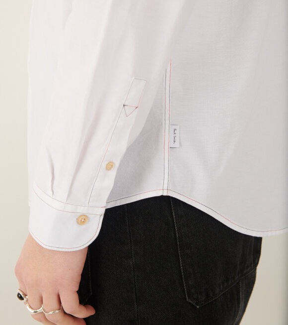 Paul Smith - Stitching Cotton Shirt White