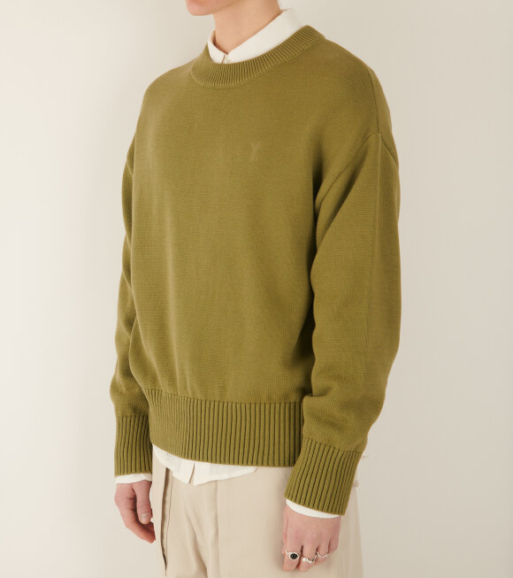 AMI - Crewneck Sweater Olive