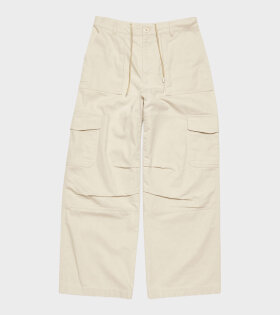Twill Trousers Ivory White