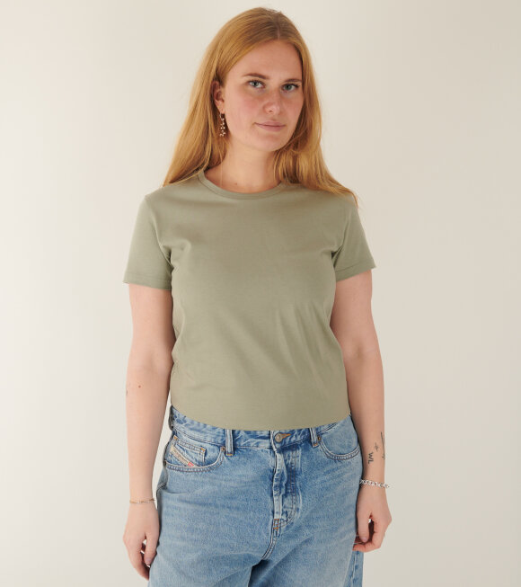 Moncler - Cotton Jersey T-shirt Dusty Green