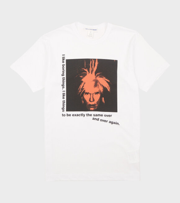 Comme des Garcons Shirt - Andy Warhol T-shirt White/Red