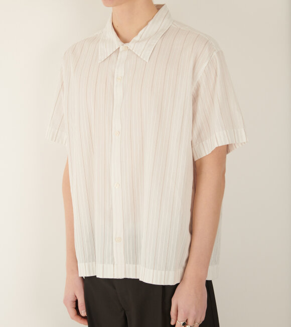 Mfpen - Holiday Shirt Light Brown Stripe