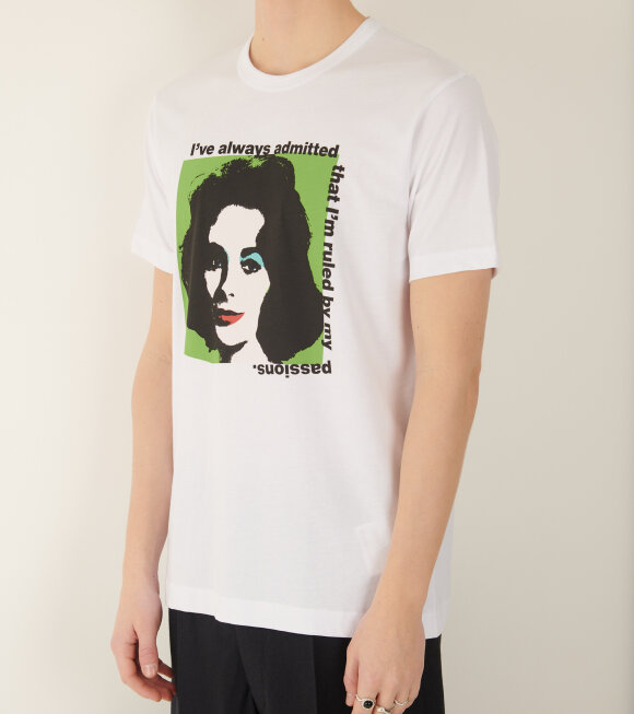 Comme des Garcons Shirt - Andy Warhol T-shirt White/Green