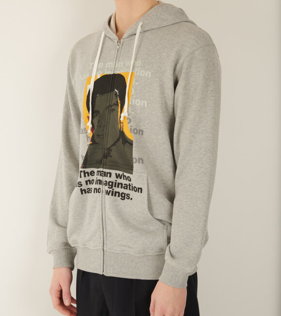 Comme des Garcons Shirt - Andy Warhol Hoodie Grey/Yellow