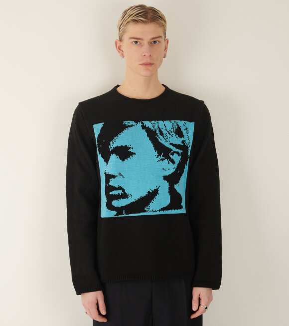Comme des Garcons Shirt - Andy Warhol Sweater Black/Blue 