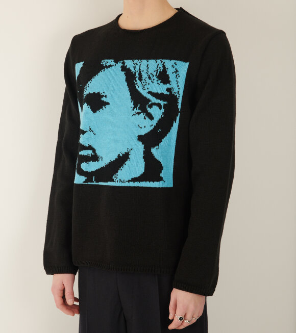 Comme des Garcons Shirt - Andy Warhol Sweater Black/Blue 