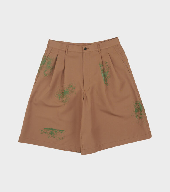 Comme des Garcons Shirt - Splash Shorts Brown/Green