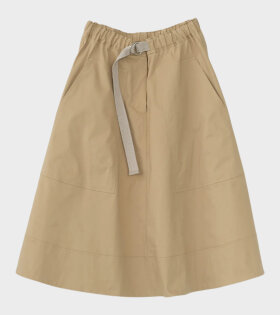 Canvas Sun Skirt Beige