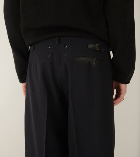 Classic Wool Trousers Dark Navy