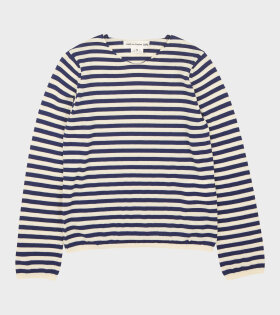 Striped Wool Sweater Navy