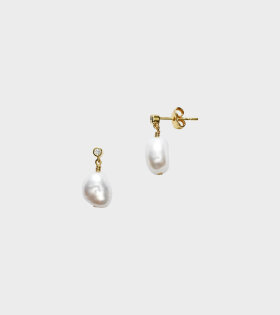 Pearly Earring White