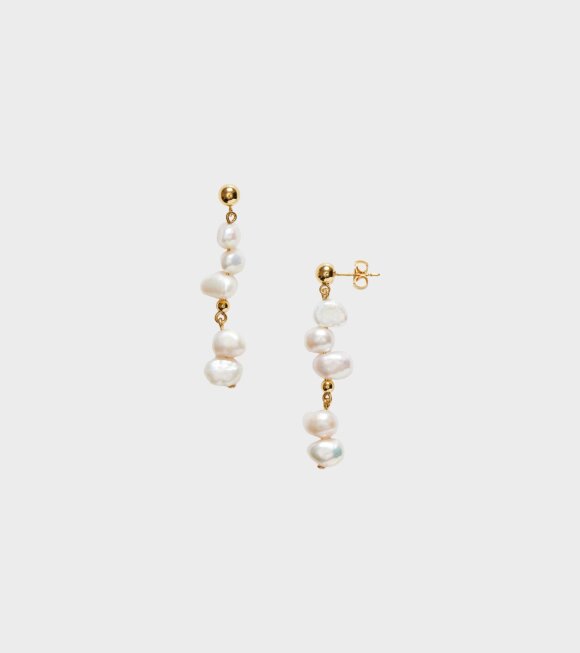 Anni Lu - Pearly Drop Earring White 