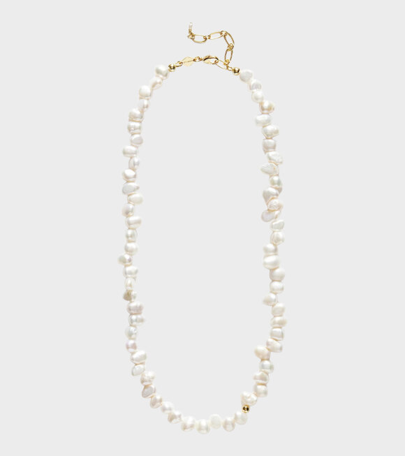 Anni Lu - Pearly Drop Necklace White