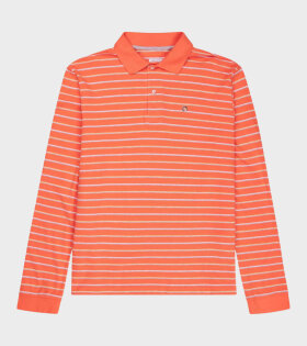 Serena Polo Shirt Melon Stripe