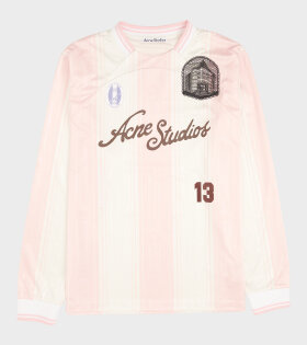 Football L/S T-shirt Pink/White 