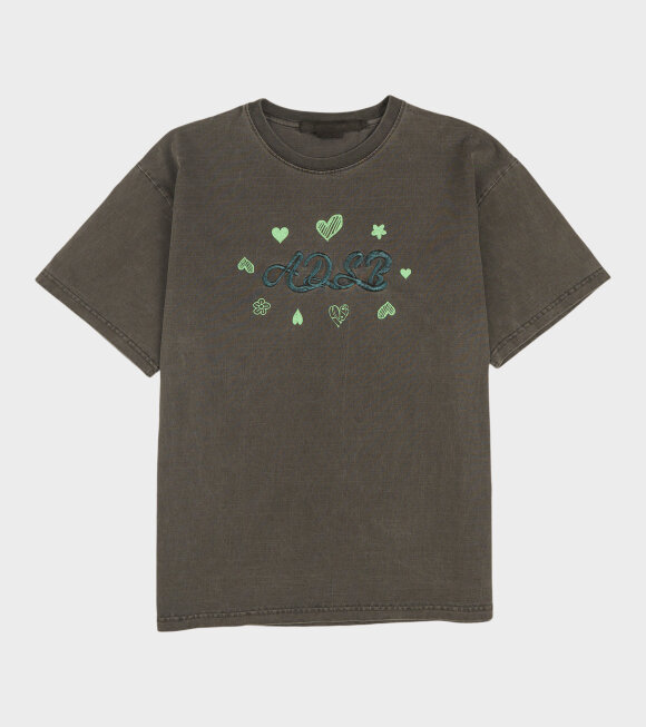 Andersson Bell - Hearts Card T-shirt Charcoal
