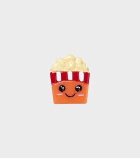 Cutesy Popcorn Bucket Charm Red