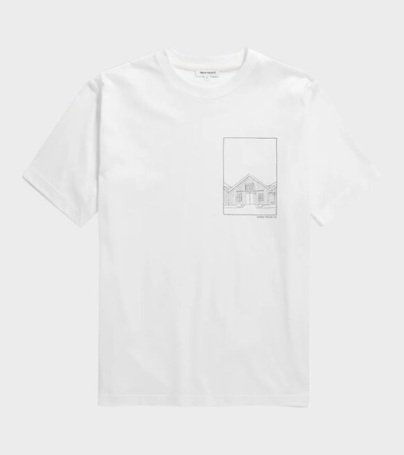 Norse Projects - Johannes Kanonbadsvej Print T-shirt White