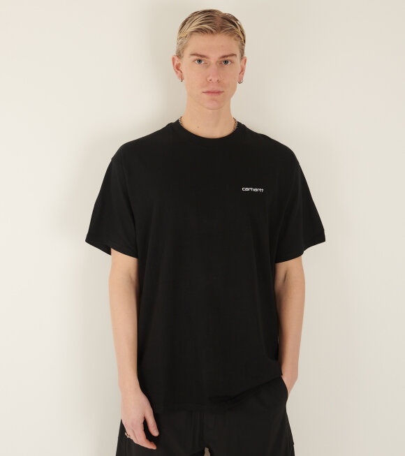 Carhartt WIP - S/S Script Embroidery T-shirt Black