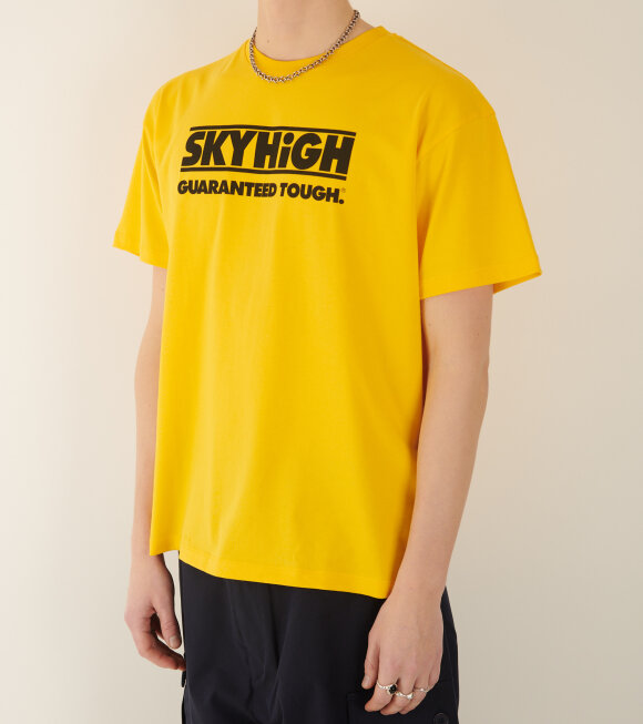 Sky High Farm - Construction Graphic Logo T-shirt Yellow