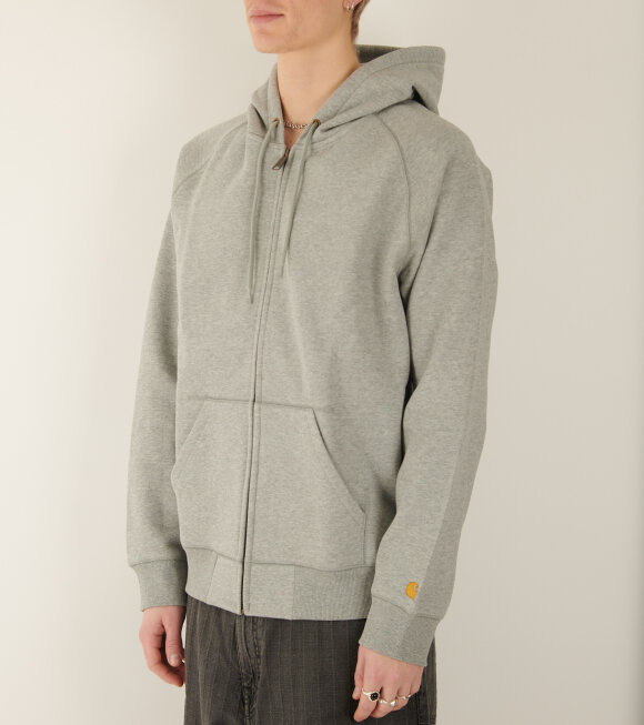 Carhartt WIP - Hooded Chase Jacket Grey Heather/Gold