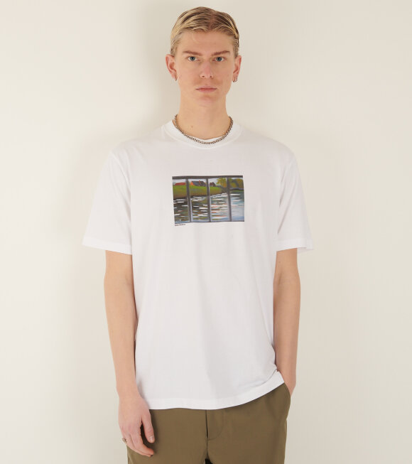 Norse Projects - Johannes Canal Print T-shirt White