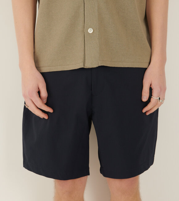 Norse Projects - Erza Relaxed Soletex Twill Shorts Dark Navy 