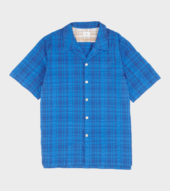 Paul Smith - S/S Check Shirt Blue