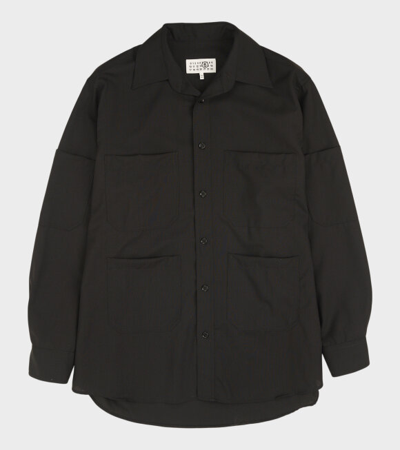 MM6 Maison Margiela - L/S Pocket Shirt Black