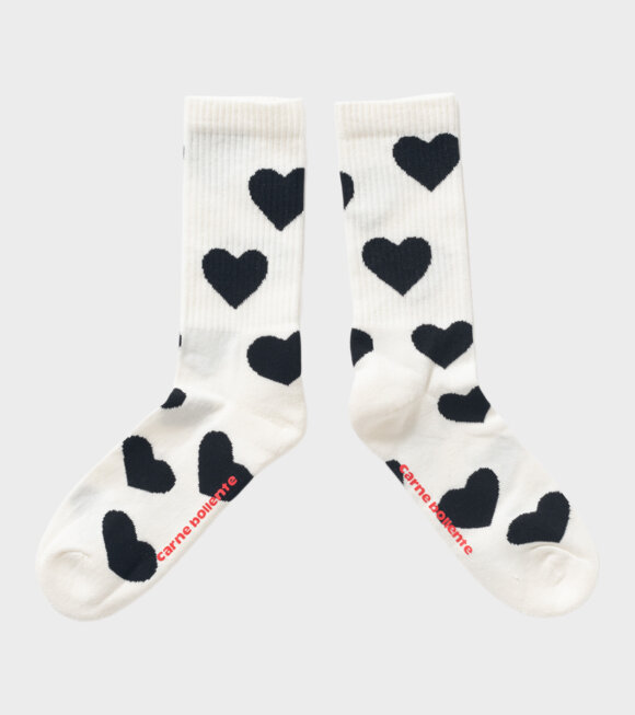 Carne Bollente - It Smells Love Socks White