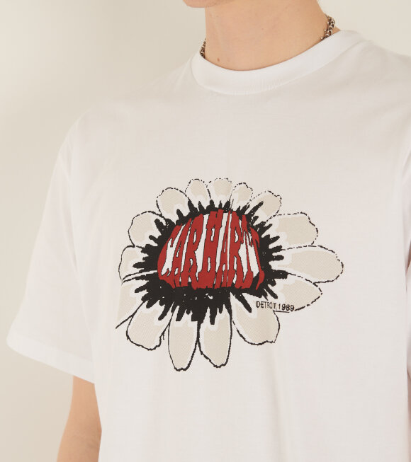 Carhartt WIP - S/S Pixel Flower T-shirt White