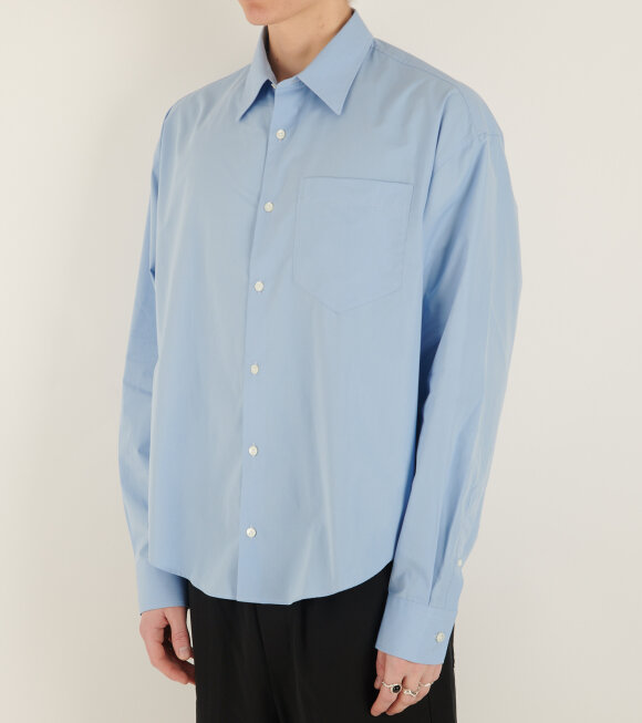 AMI - Boxy Fit Shirt Cashmere Blue