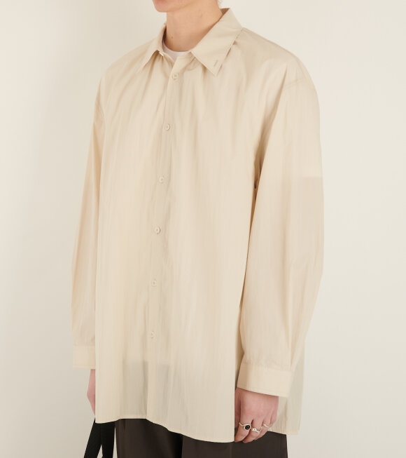 Amomento - Oversize Shirring Shirt Ecru