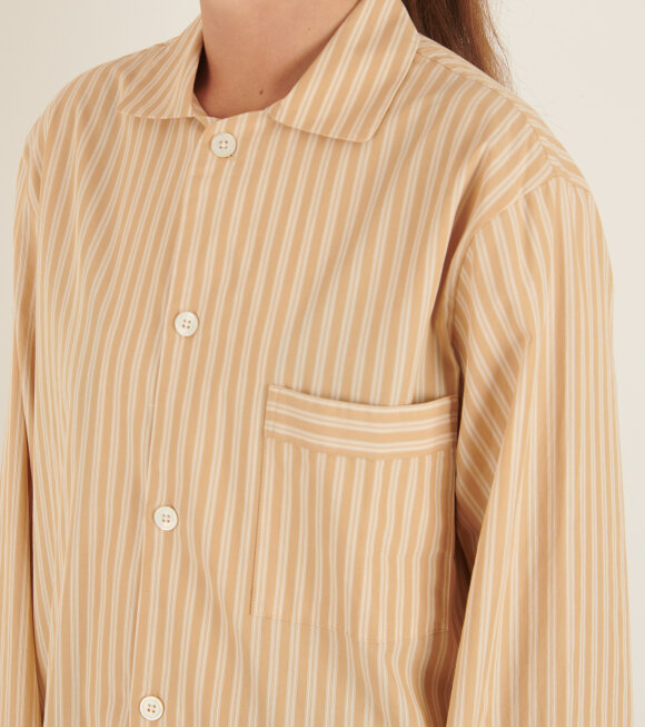 Tekla - Pyjamas Shirt Corinth Stripes