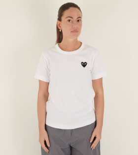 W Black Heart T-shirt White