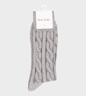 Flynn Cable Socks Grey