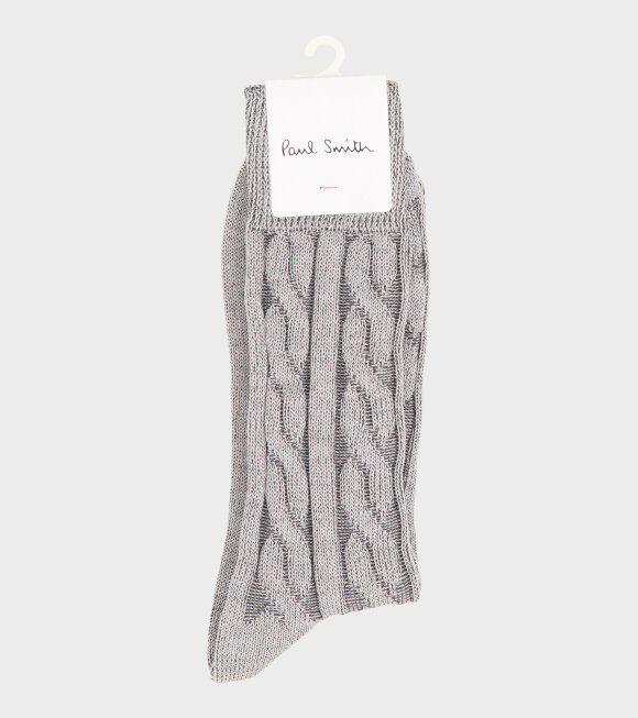 Paul Smith - Flynn Cable Socks Grey