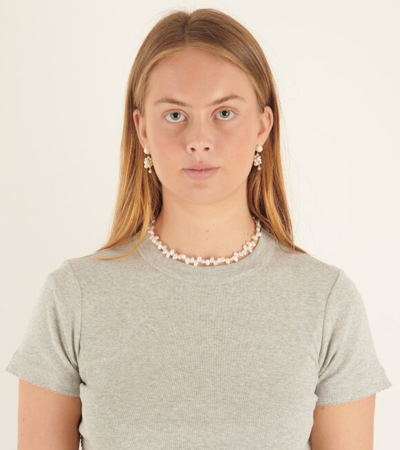 Anni Lu - Pearly Drop Necklace White