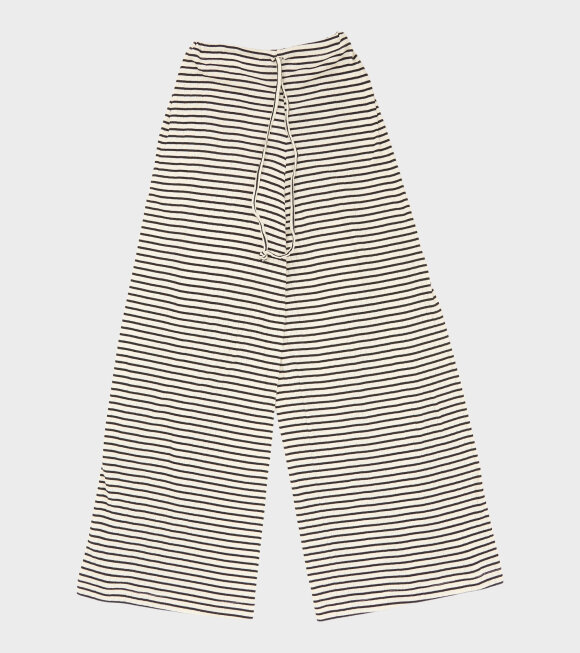 Nørgaard Paa Strøget - Nova Pants Stripes Ecru/Black