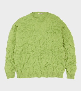 Auralee - Wrinkled Dry Cotton Knit P/O Sage Green