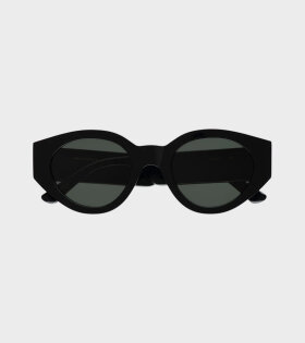 Polly Black Green Solid Lens 