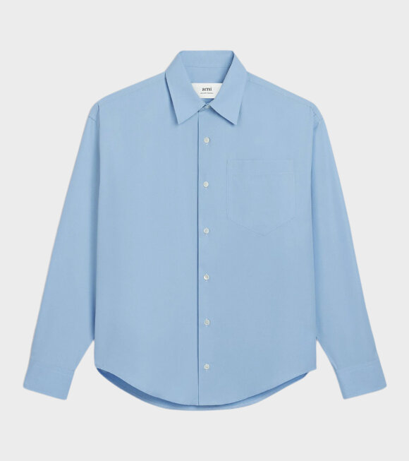 AMI - Boxy Fit Shirt Cashmere Blue