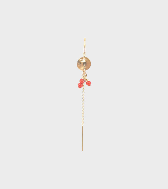 Leleah - Tica Earring Red Coral 