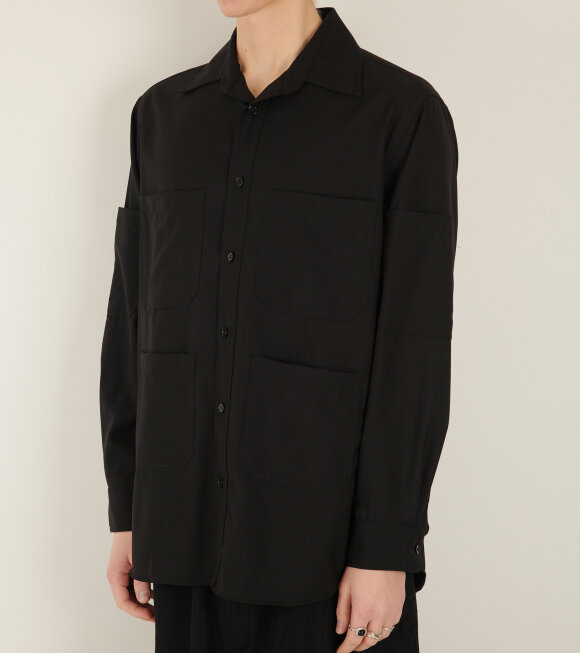 MM6 Maison Margiela - L/S Pocket Shirt Black