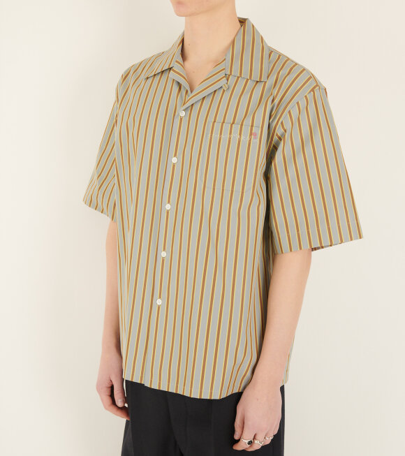 Marni - Striped Bowling Shirt Grey