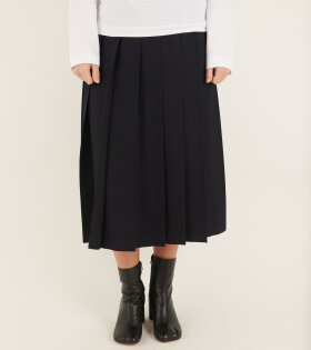 Pleated Skirt Navy