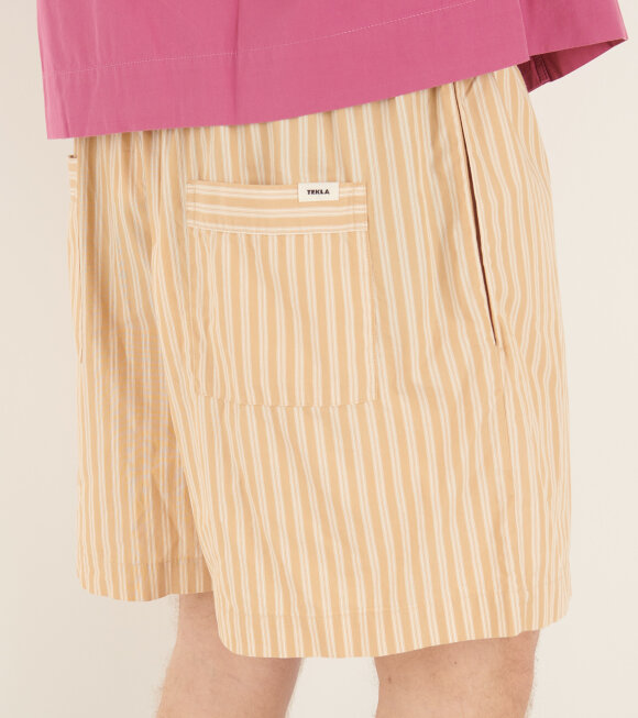 Tekla - Pyjamas Shorts Corinth Stripes
