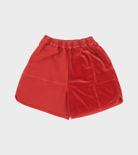 Anntian - Shorts The Clash Garment Dyed Red