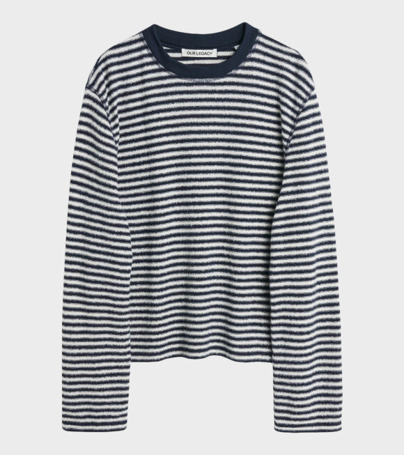 Our Legacy - Artist Roundneck Malaga Stripe Brushed Cotton