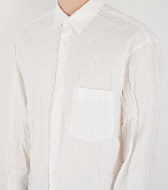 Auralee - Wrinkled Washed Finx Twill Shirt White
